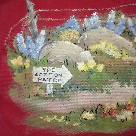 HAND PAINTED CANVAS BAG - Picture 5 of 12